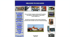 Desktop Screenshot of cadaudio.dk