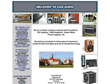 Tablet Screenshot of cadaudio.dk